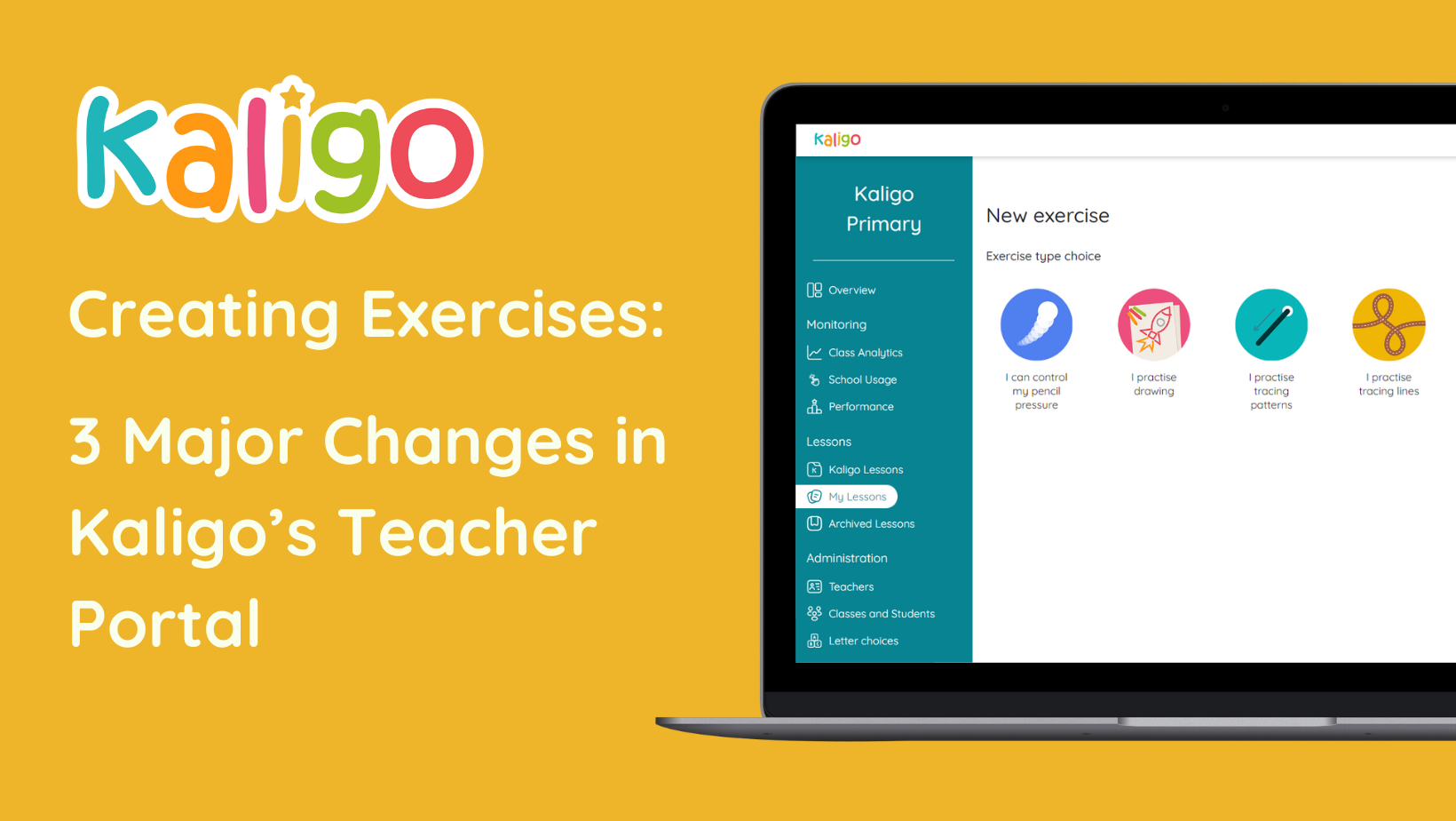 Creating exercises: 3 major changes in Kaligo's teacher portal