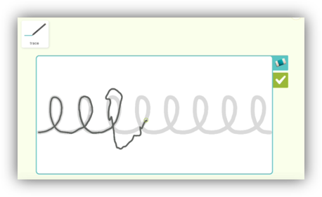 Exercice Kaligo : je m'exerce aux traces graphiques