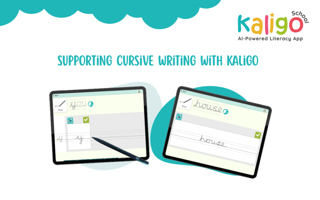 supporting cursive writing with Kaligo