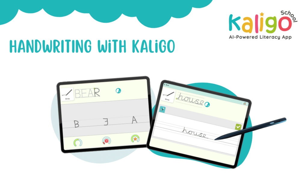 Kaligo app for improving handwriting skills and letter practice